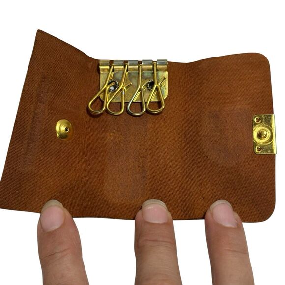 UPS Management Arkansas Conference 1988 Key  Wallet Holder Case Lambskin New - Picture 5 of 8